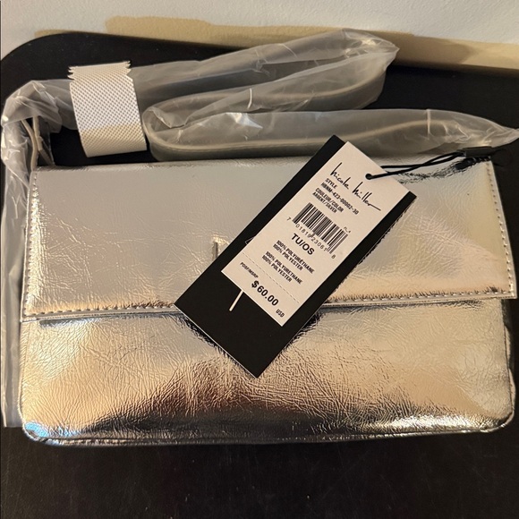 Nicole Miller Silver Clutch - Picture 2 of 3